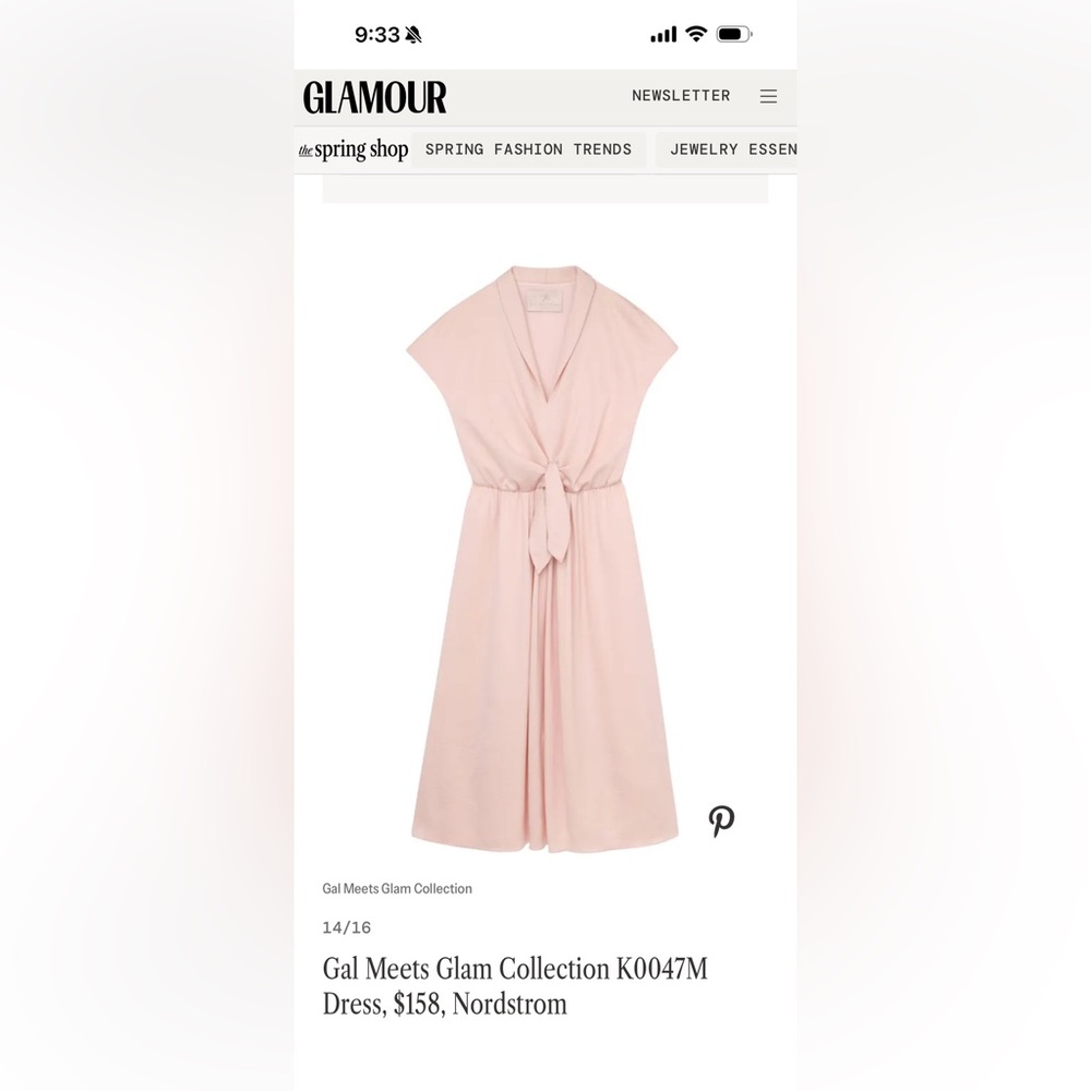 Gal Meets Glam Barbiecore Pink Spring Party Dress Size 4 - Picture 6 of 6